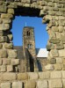 The tower through the ruins