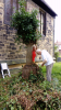 Uncovering a head stone